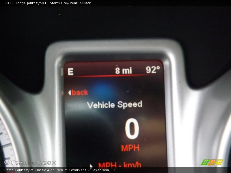 Storm Grey Pearl / Black 2012 Dodge Journey SXT
