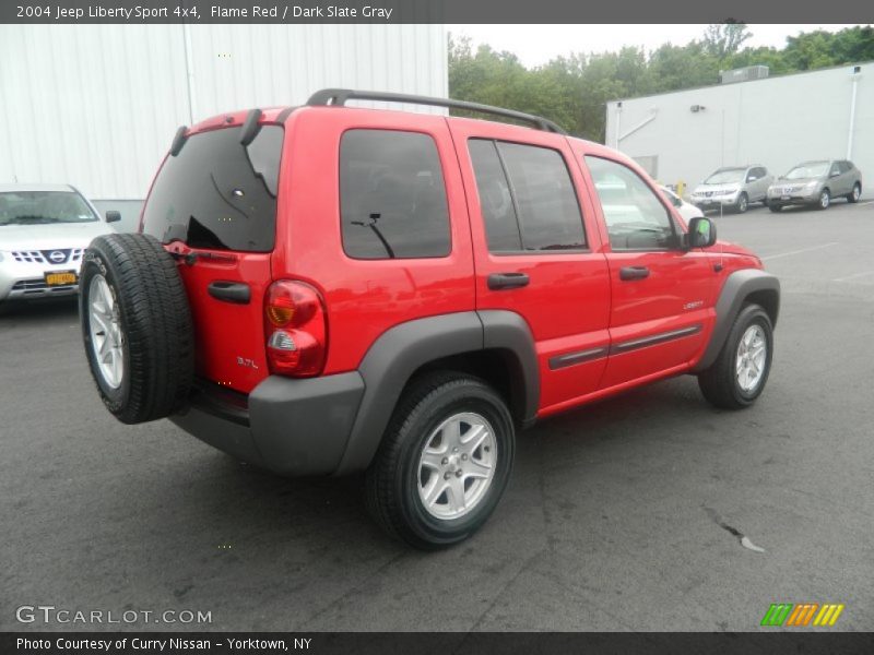 Flame Red / Dark Slate Gray 2004 Jeep Liberty Sport 4x4