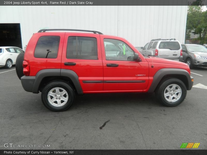 Flame Red / Dark Slate Gray 2004 Jeep Liberty Sport 4x4