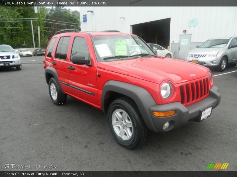 Flame Red / Dark Slate Gray 2004 Jeep Liberty Sport 4x4