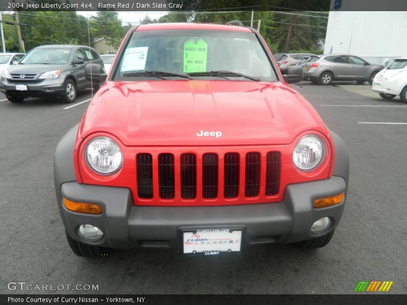 Flame Red / Dark Slate Gray 2004 Jeep Liberty Sport 4x4