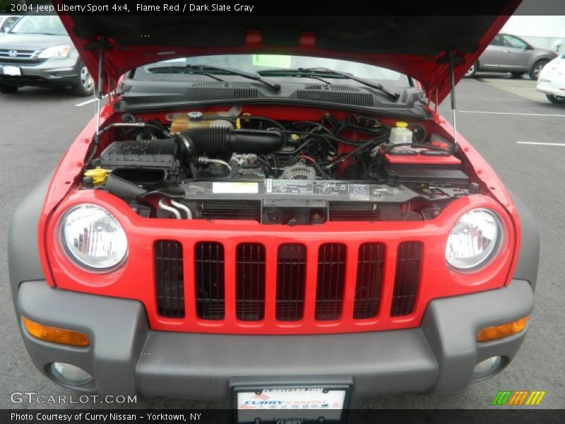 Flame Red / Dark Slate Gray 2004 Jeep Liberty Sport 4x4