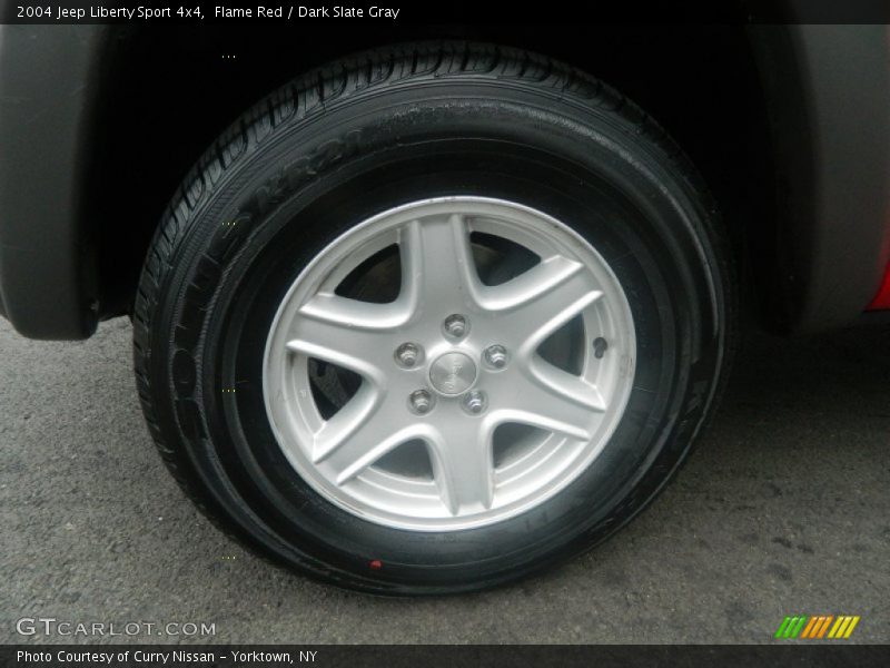 Flame Red / Dark Slate Gray 2004 Jeep Liberty Sport 4x4