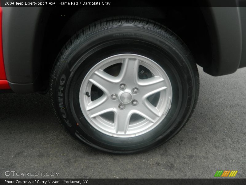Flame Red / Dark Slate Gray 2004 Jeep Liberty Sport 4x4