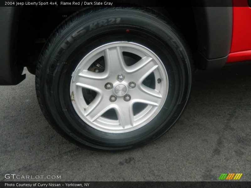 Flame Red / Dark Slate Gray 2004 Jeep Liberty Sport 4x4