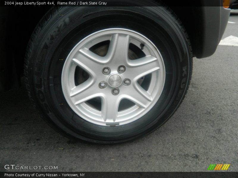 Flame Red / Dark Slate Gray 2004 Jeep Liberty Sport 4x4