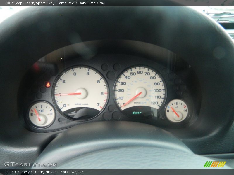 Flame Red / Dark Slate Gray 2004 Jeep Liberty Sport 4x4