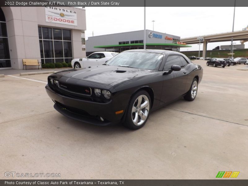 Pitch Black / Dark Slate Gray 2012 Dodge Challenger R/T Plus