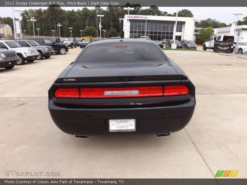 Pitch Black / Dark Slate Gray 2012 Dodge Challenger R/T Plus