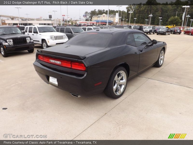 Pitch Black / Dark Slate Gray 2012 Dodge Challenger R/T Plus
