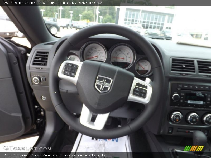 Pitch Black / Dark Slate Gray 2012 Dodge Challenger R/T Plus
