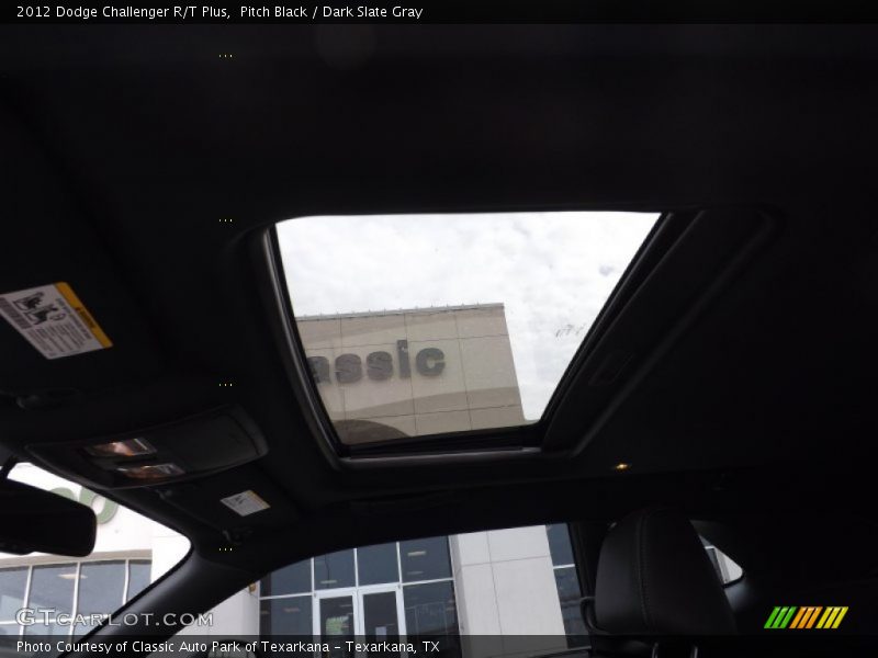 Pitch Black / Dark Slate Gray 2012 Dodge Challenger R/T Plus