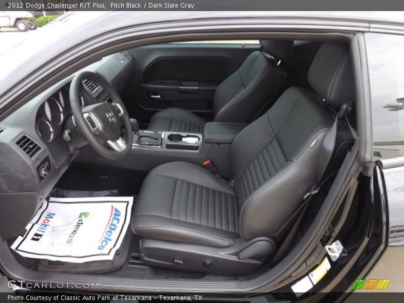 Pitch Black / Dark Slate Gray 2012 Dodge Challenger R/T Plus
