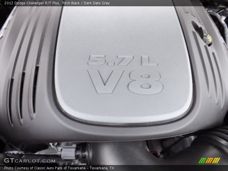 Pitch Black / Dark Slate Gray 2012 Dodge Challenger R/T Plus