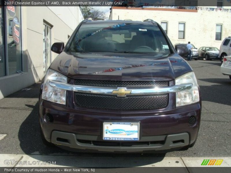 Black Amethyst Metallic / Light Gray 2007 Chevrolet Equinox LT AWD
