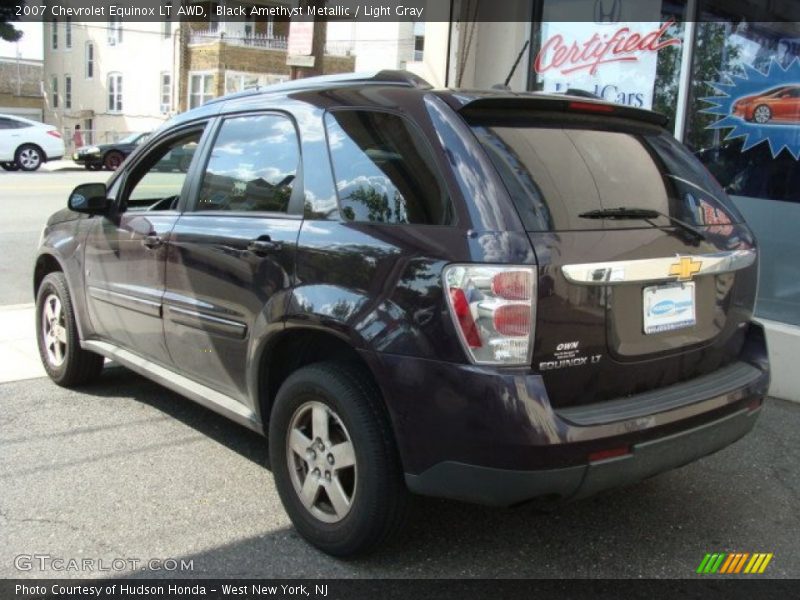 Black Amethyst Metallic / Light Gray 2007 Chevrolet Equinox LT AWD