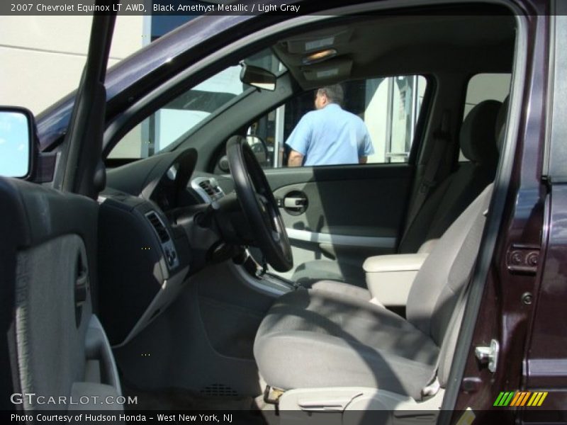 Black Amethyst Metallic / Light Gray 2007 Chevrolet Equinox LT AWD