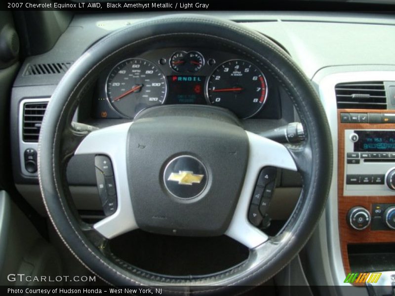 Black Amethyst Metallic / Light Gray 2007 Chevrolet Equinox LT AWD