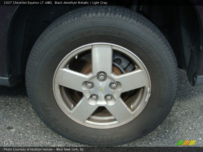 Black Amethyst Metallic / Light Gray 2007 Chevrolet Equinox LT AWD