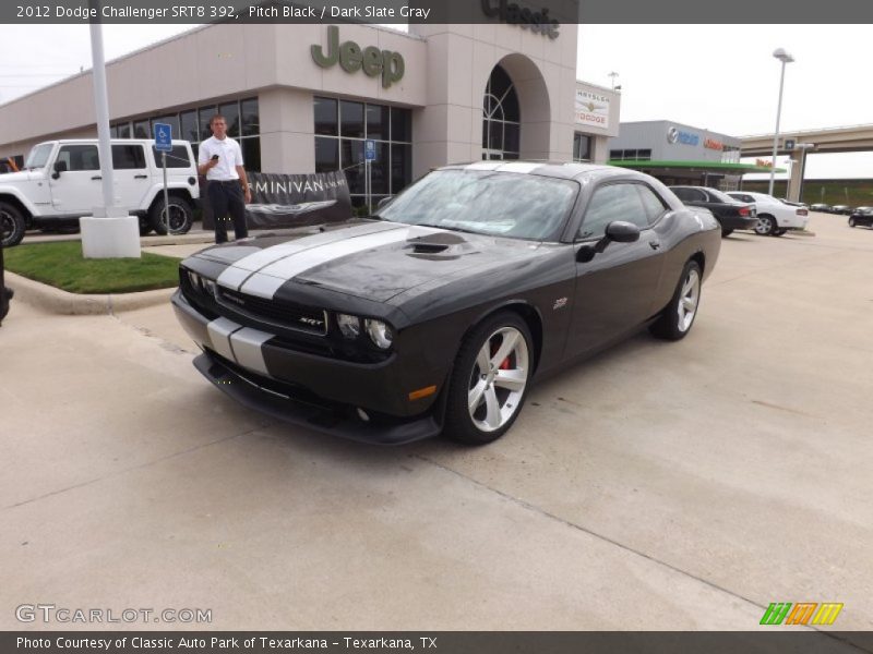 Pitch Black / Dark Slate Gray 2012 Dodge Challenger SRT8 392
