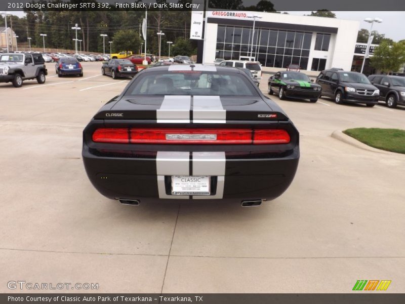 Pitch Black / Dark Slate Gray 2012 Dodge Challenger SRT8 392