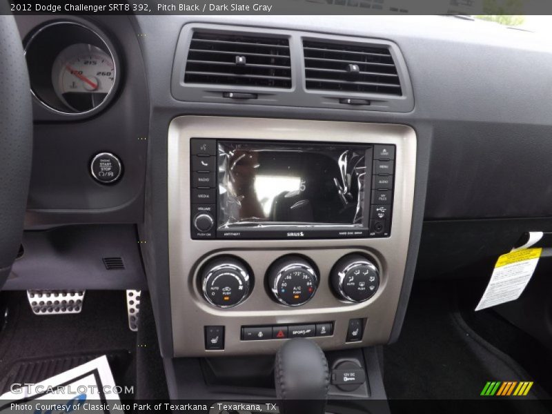 Pitch Black / Dark Slate Gray 2012 Dodge Challenger SRT8 392