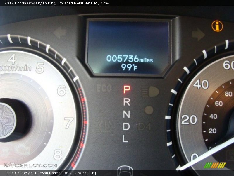 Polished Metal Metallic / Gray 2012 Honda Odyssey Touring