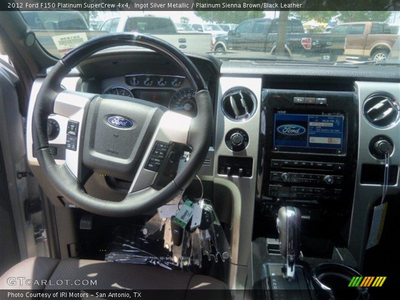 Ingot Silver Metallic / Platinum Sienna Brown/Black Leather 2012 Ford F150 Platinum SuperCrew 4x4