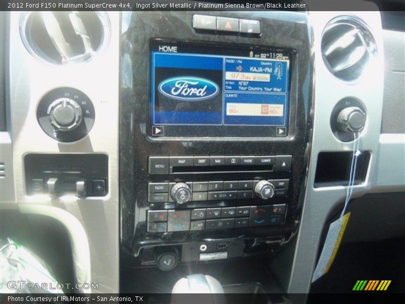 Ingot Silver Metallic / Platinum Sienna Brown/Black Leather 2012 Ford F150 Platinum SuperCrew 4x4