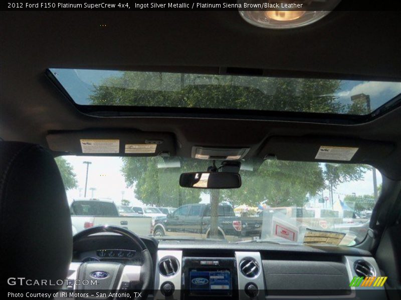 Ingot Silver Metallic / Platinum Sienna Brown/Black Leather 2012 Ford F150 Platinum SuperCrew 4x4
