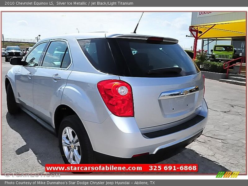Silver Ice Metallic / Jet Black/Light Titanium 2010 Chevrolet Equinox LS