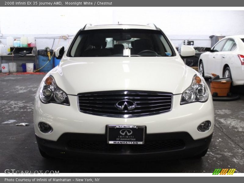Moonlight White / Chestnut 2008 Infiniti EX 35 Journey AWD