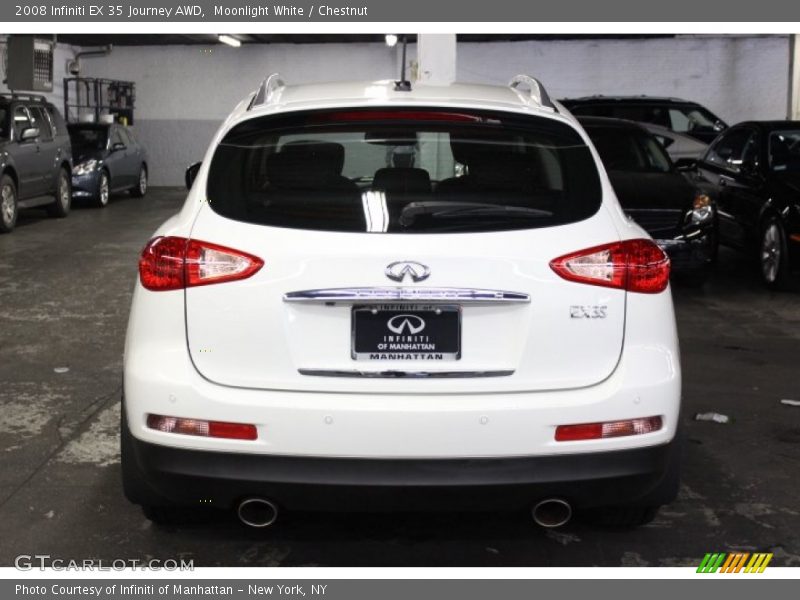 Moonlight White / Chestnut 2008 Infiniti EX 35 Journey AWD