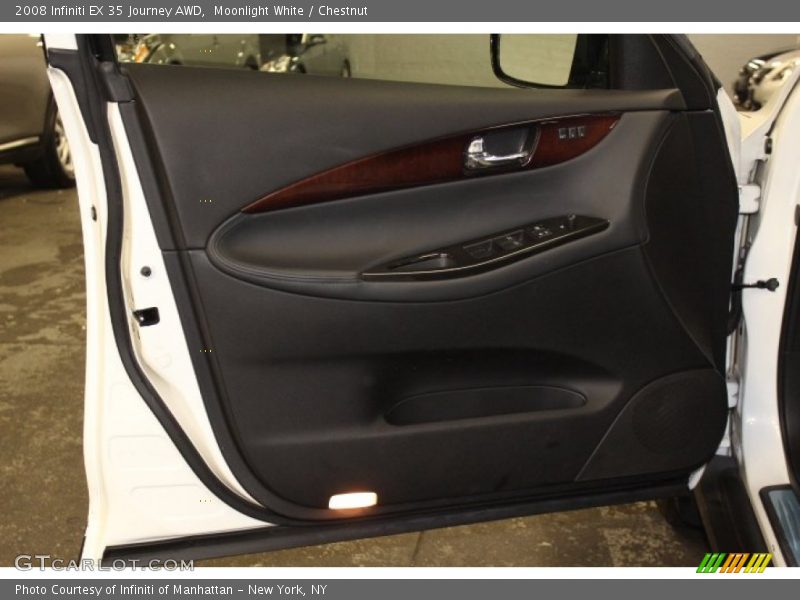 Moonlight White / Chestnut 2008 Infiniti EX 35 Journey AWD