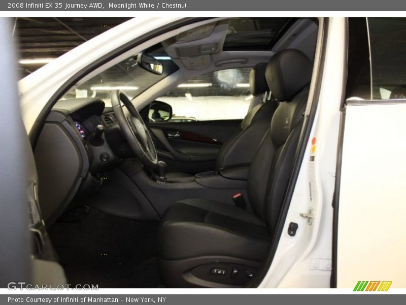 Moonlight White / Chestnut 2008 Infiniti EX 35 Journey AWD