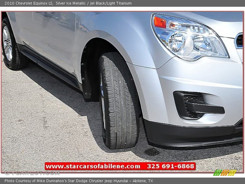 Silver Ice Metallic / Jet Black/Light Titanium 2010 Chevrolet Equinox LS