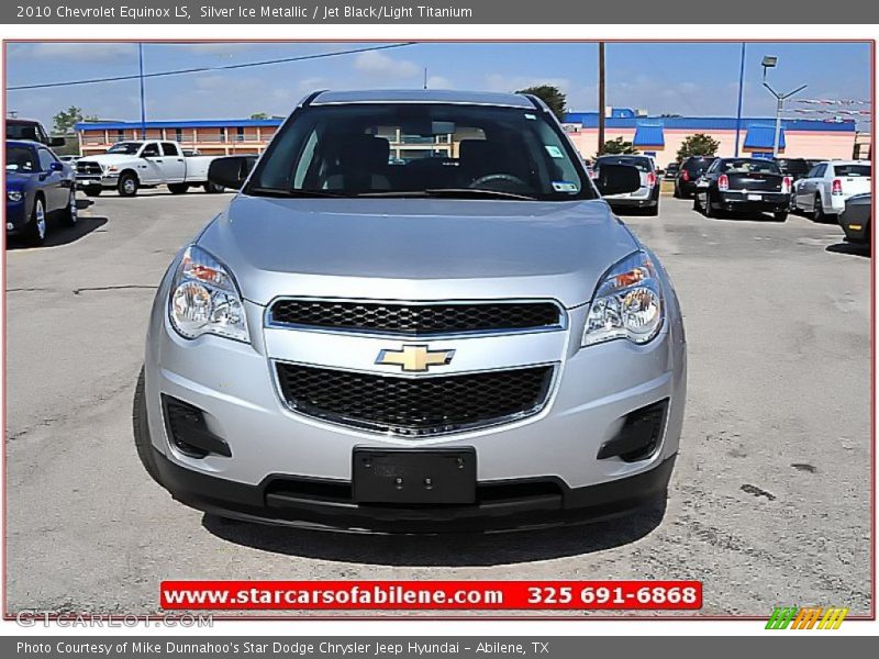 Silver Ice Metallic / Jet Black/Light Titanium 2010 Chevrolet Equinox LS