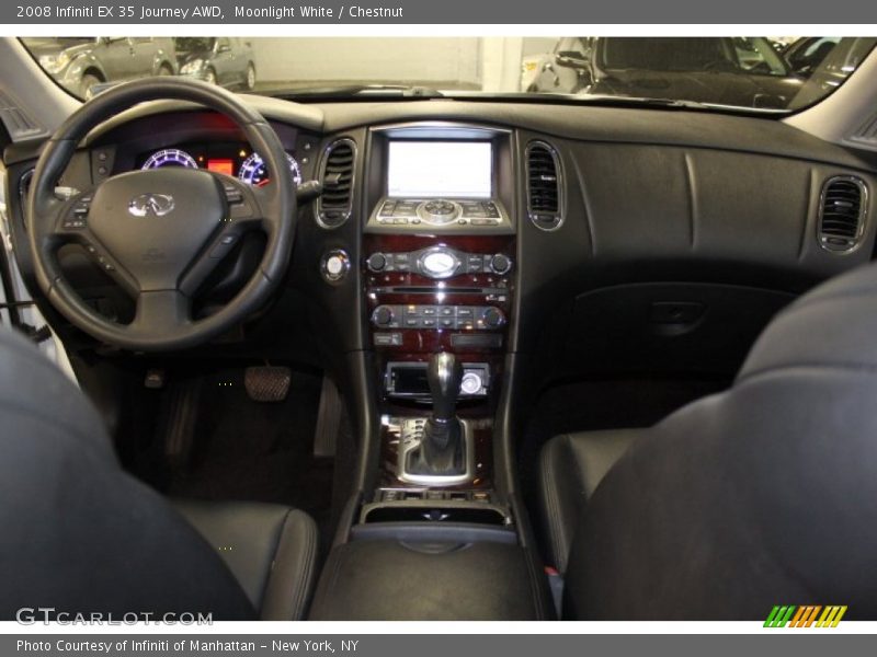Moonlight White / Chestnut 2008 Infiniti EX 35 Journey AWD