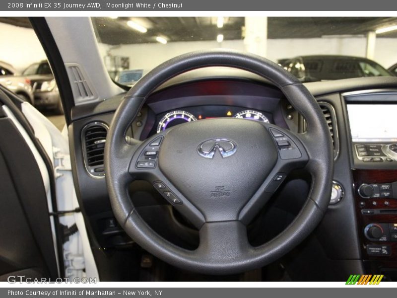 Moonlight White / Chestnut 2008 Infiniti EX 35 Journey AWD