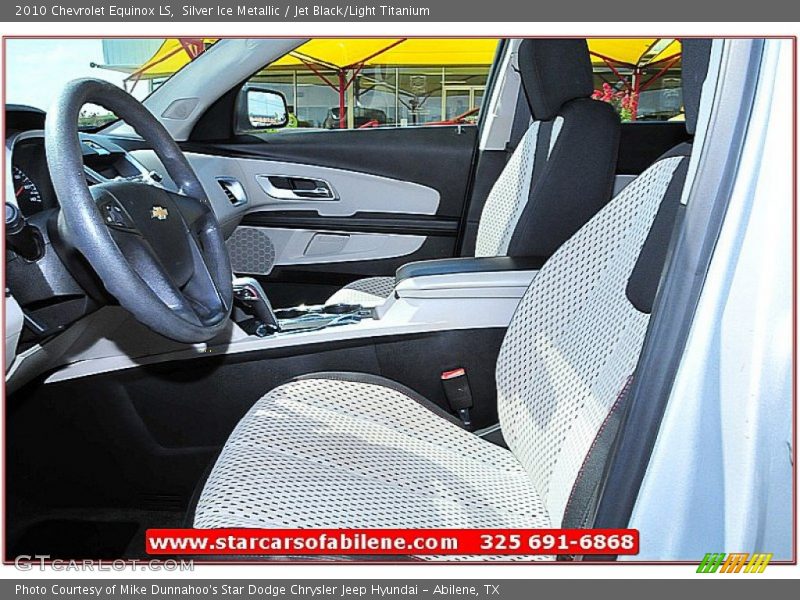 Silver Ice Metallic / Jet Black/Light Titanium 2010 Chevrolet Equinox LS