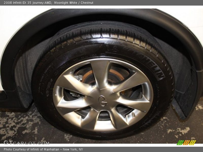 Moonlight White / Chestnut 2008 Infiniti EX 35 Journey AWD