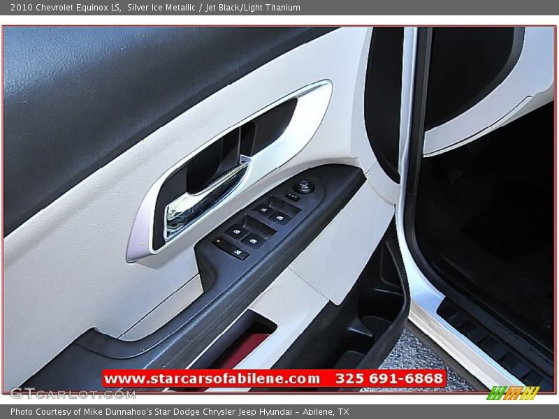 Silver Ice Metallic / Jet Black/Light Titanium 2010 Chevrolet Equinox LS
