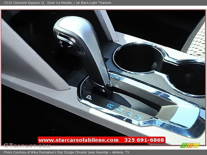 Silver Ice Metallic / Jet Black/Light Titanium 2010 Chevrolet Equinox LS