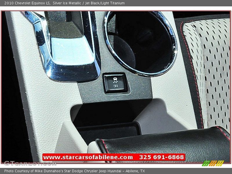 Silver Ice Metallic / Jet Black/Light Titanium 2010 Chevrolet Equinox LS