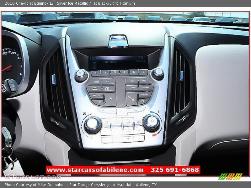 Silver Ice Metallic / Jet Black/Light Titanium 2010 Chevrolet Equinox LS