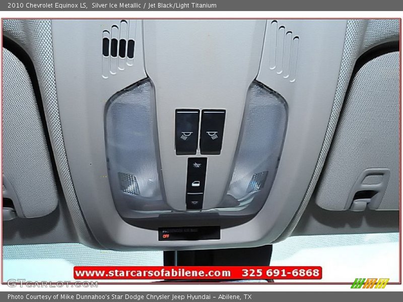 Silver Ice Metallic / Jet Black/Light Titanium 2010 Chevrolet Equinox LS