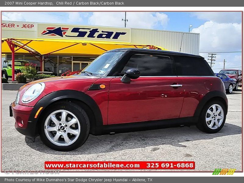Chili Red / Carbon Black/Carbon Black 2007 Mini Cooper Hardtop