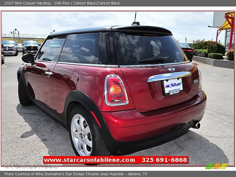 Chili Red / Carbon Black/Carbon Black 2007 Mini Cooper Hardtop