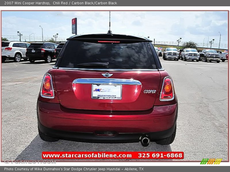 Chili Red / Carbon Black/Carbon Black 2007 Mini Cooper Hardtop