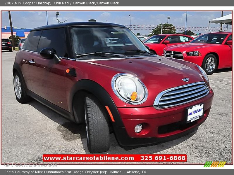 Chili Red / Carbon Black/Carbon Black 2007 Mini Cooper Hardtop